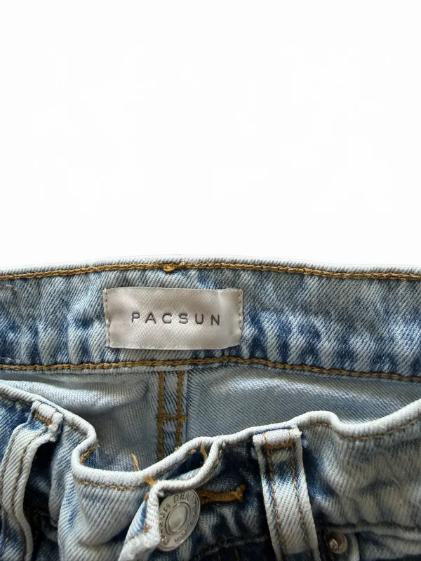 PacSun Women's Size‎ 22 Light Wash Stretch 90's Straight Leg Jeans - Image 4