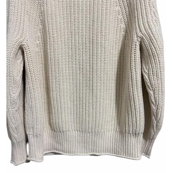 J. Crew‎ Relaxed Rollneck Sweater Linen Women's Size Small - Image 6