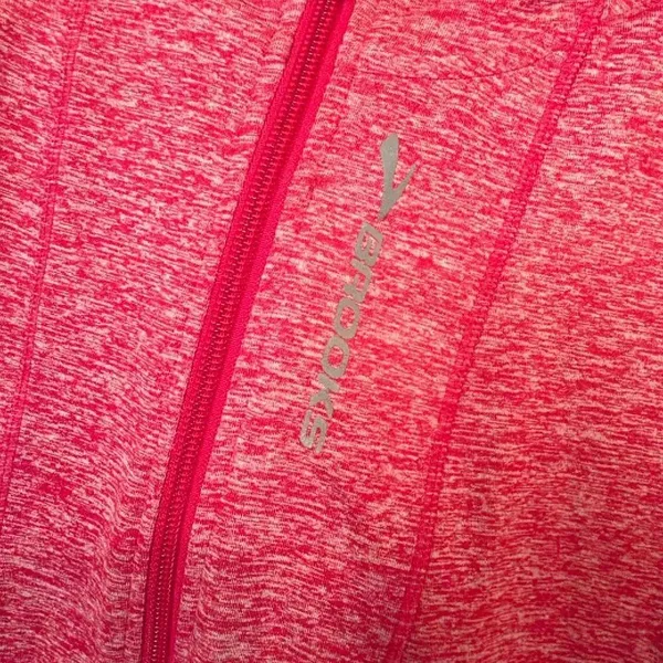 Brooks Equilibrium Thermal/Running Jacket full zip Hoodie pink Small #1100 - Image 8