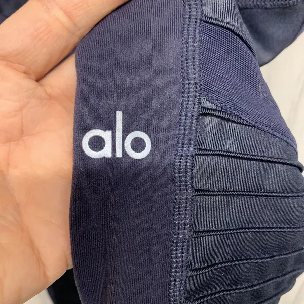 Womens Size S Alo Yoga Navy Blue Moto Leggings EUC - Image 2