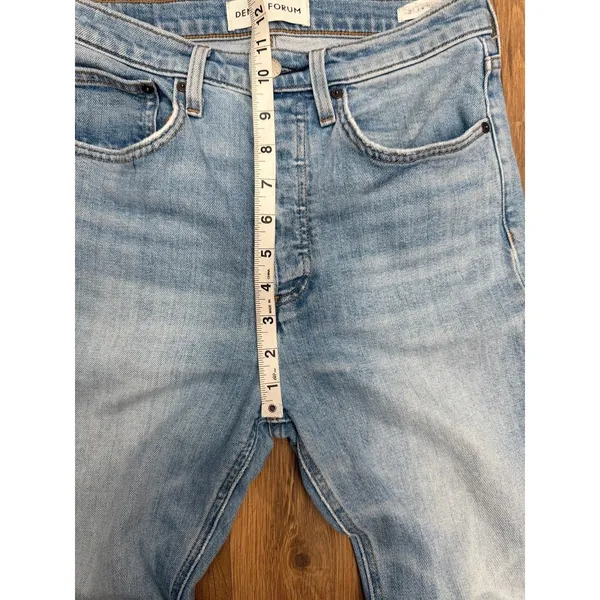 Denim Forum Aritzia High Rise Straight Jeans Light Wash Size‎ 28 - Image 7