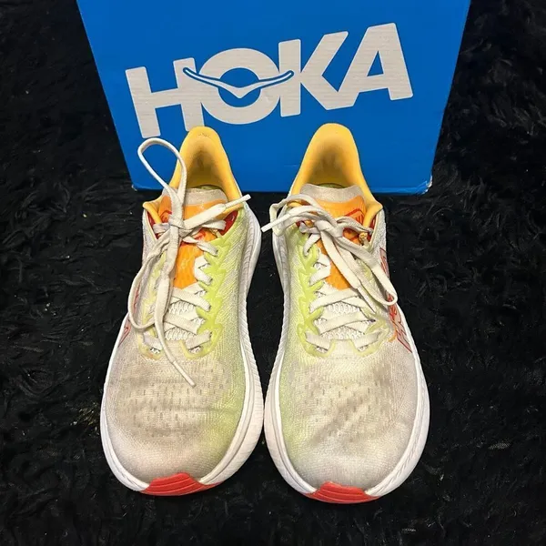 Hoka Mach multicolored athletic training running lace up shoes sneakers sz 7.5 - Image 7