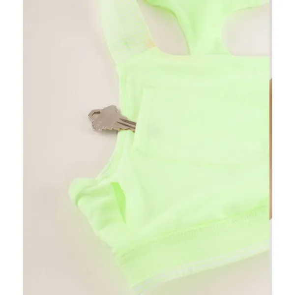 Lululemon Run: Hook Me Up Bra Wagon‎ Stripe Faded Zap / Faded Zap Size 4 - Image 5