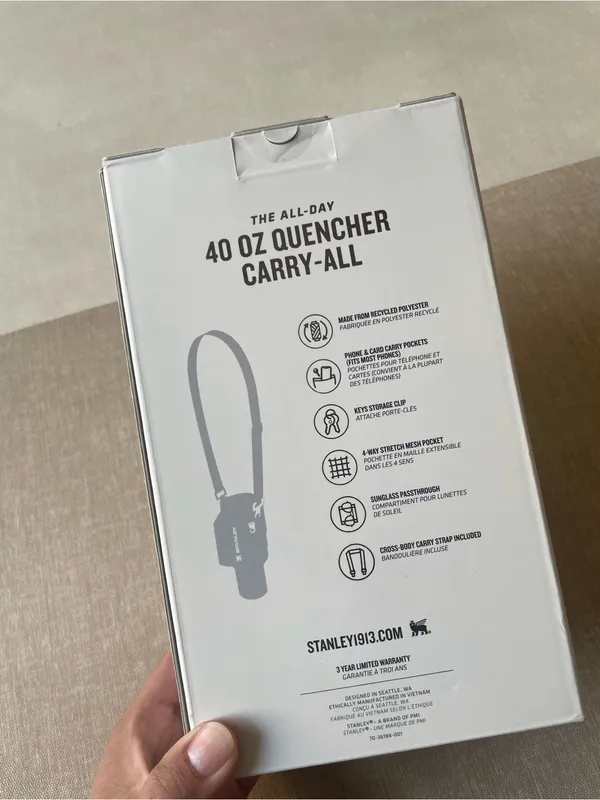 Stanley The All Day 40 OZ Quencher Carry-All Waterbottle Crossbody Bag - Image 6