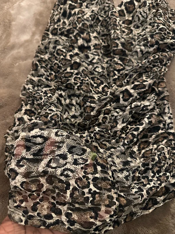 Animal print vintage express ruched top - Image 3