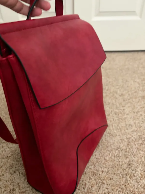 Red Backpack Purse - Image 2