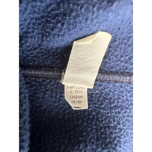 Old Navy Large Vest Sleeveless Fleece Blue Womens 2009 Full Zip Top Mock‎ Neck - Image 4