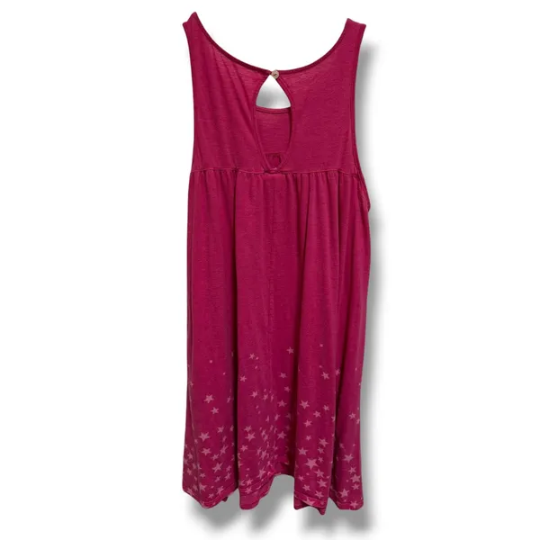 PINK Victoria's Secret Pink Star Print Babydoll Sleep Gown Nightgown Women's L - Image 4