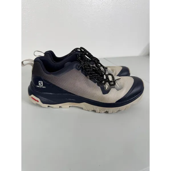 Salomon X Ultra Pioneer Hiking Shoes Navy Tan Womens 8 Art 413017 - Image 3
