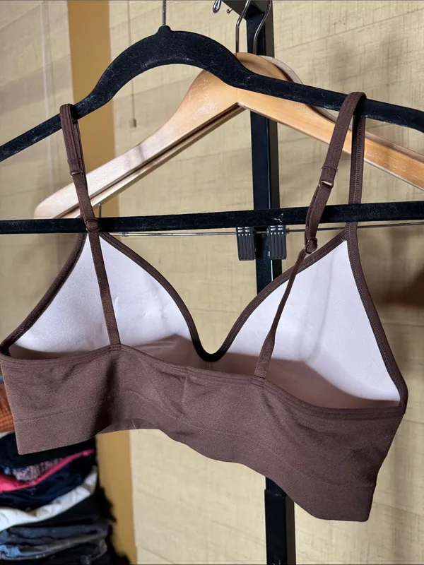 NWT PINK Victoria’s Secret Wireless Seamless Push-Up Bralette Brown Small - Image 10