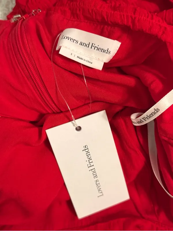 Lovers + Friends Amy Ruched Mini Dress in Cherry Red - Image 4