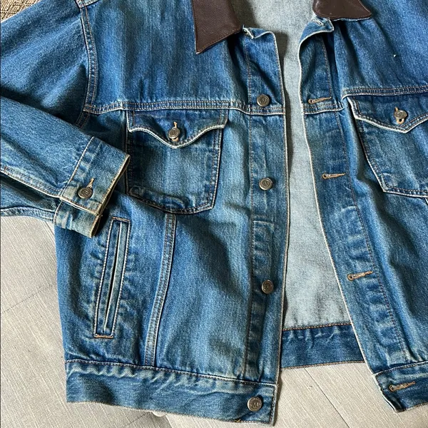 RARE Vintage 90s Marlboro Trucker Jean Jacket - Image 7