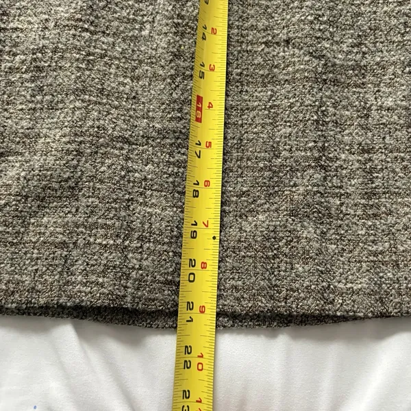 Mini Skirt‎ Womens Size 4 Wool Blend Brown Tweed Lined Officechic Corpcore City - Image 2