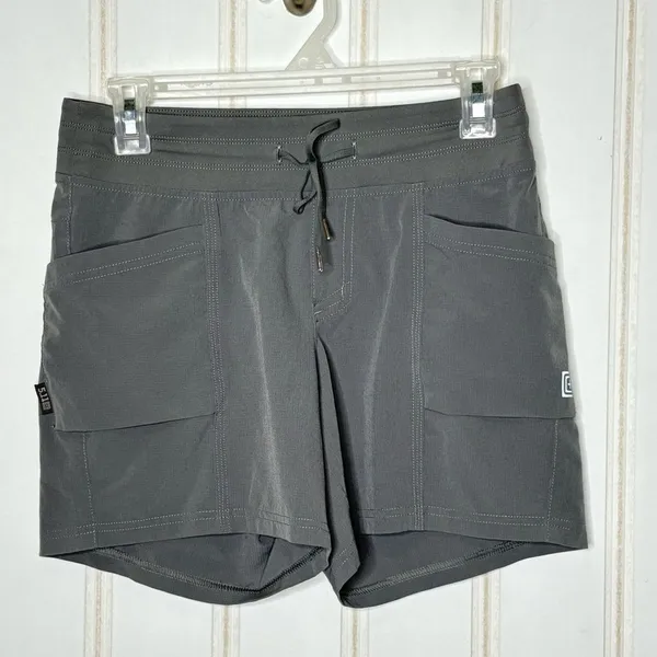5.11 Tactical Attina Shorts Womens XS Grey Enduro-Flex Cargo Hiking XS 770 - Image 3