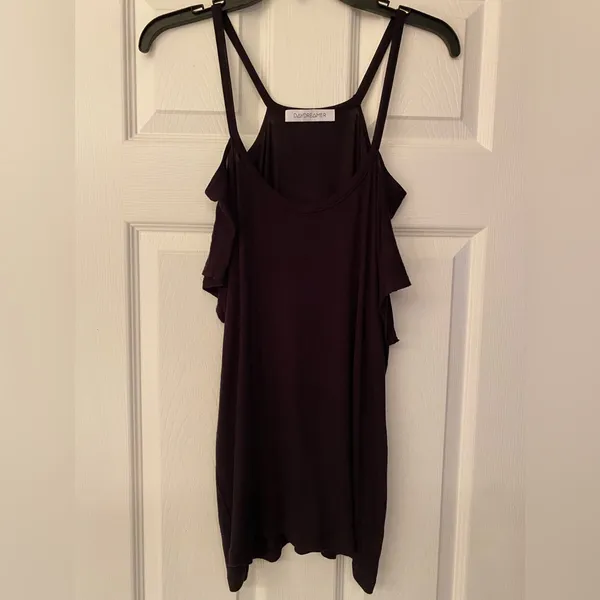 Daydreamer Women’s Black Spaghetti Strap Tank Top Size Medium - Image 2