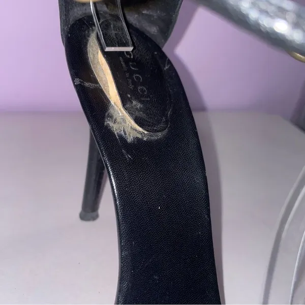 Gucci High Heel Horsebit Stiletto Sandals Women Size 9 Strappy Open Toe Luxury - Image 5