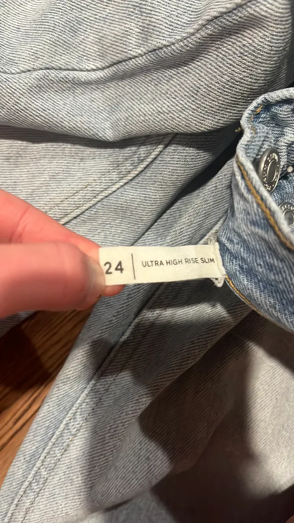 PacSun Jeans Ultra High-Rise Slim Light Wash - Image 4