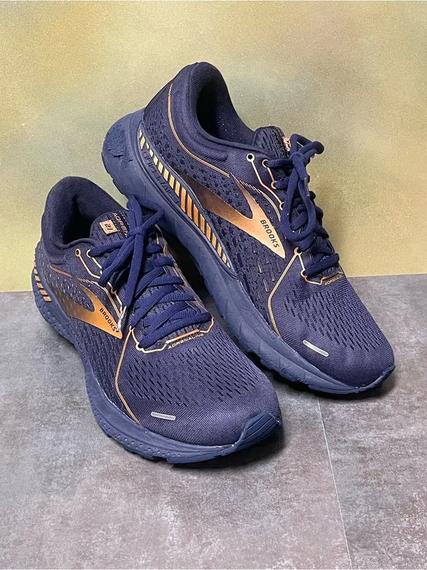 Brooks Adrenaline GTS 21 Women's Blue/Gold Running Shoes Size 11B - Image 15