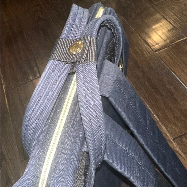 Stylish Navy travel Backpack with phone charger and lots of compartments - Image 8