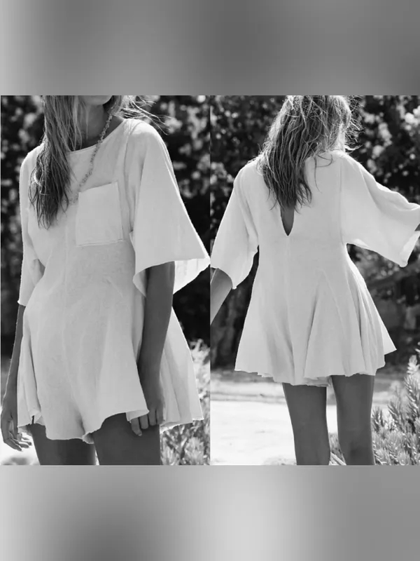 NWT Free People Free-est Mona Romper - tropical blue - XS - Image 3