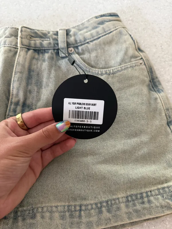 White Fox Boutique denim skort - Image 2
