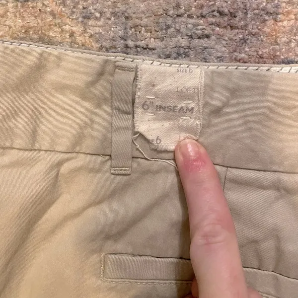 NWOT 100% Cotton 6” Inseam Classic Khaki Chino Shorts - Image 5