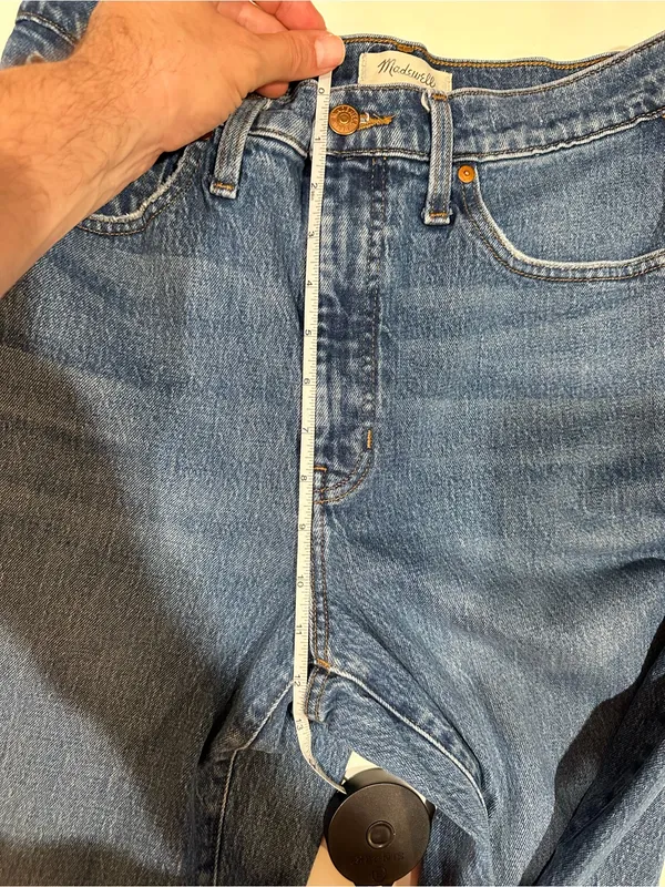 Madewell High-Rise Balloon Jeans in Ellisboro Wash Size 29 Cropped Retro - Image 12