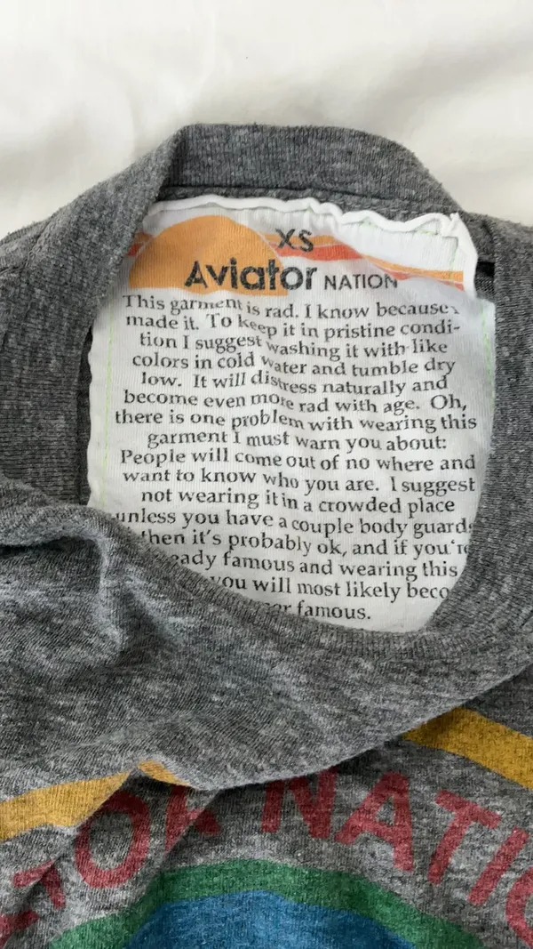 Aviator Nation Graphic Tee Logo limited edition medium - Image 3
