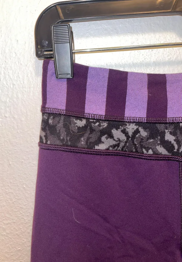 Lululemon Reversible Purple  Flare Leggings - Image 4