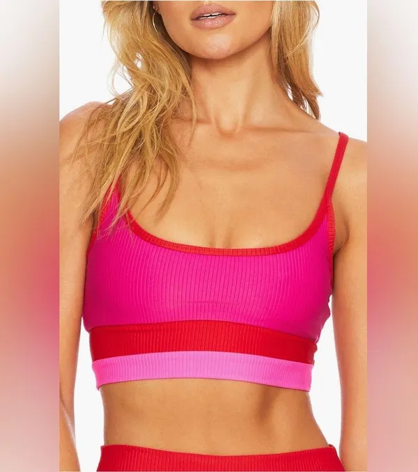 Beach Riot Colorblock Bikini Top Size Medium, $98 - Image 2