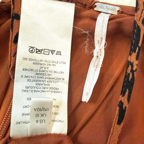 Free People Revolve Kaley 6 tie back textured mini sun dress D3 3516 - Image 2