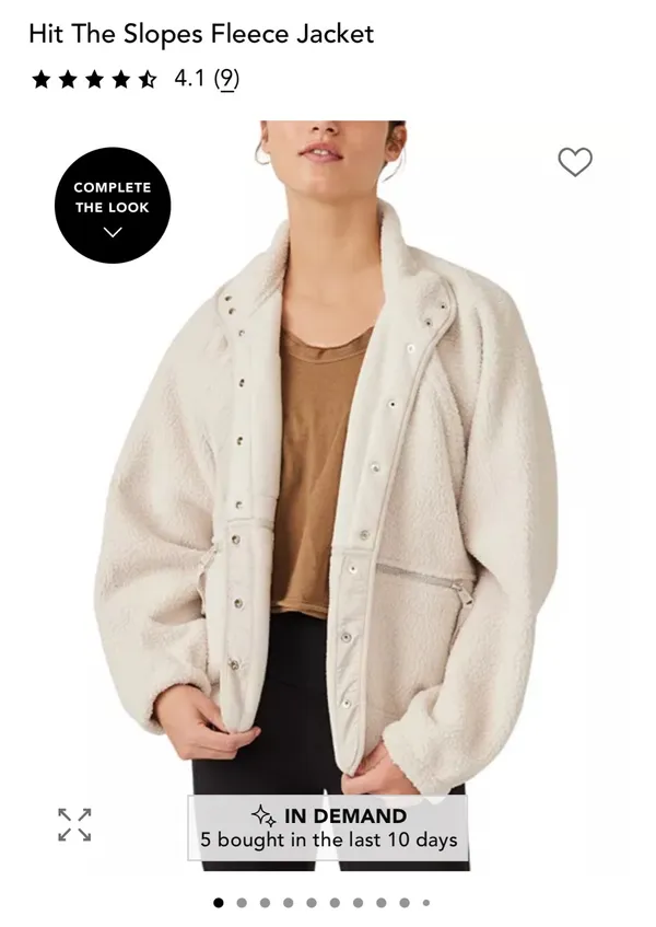 Hit The Slopes Free People Fleece Jacket - Image 5