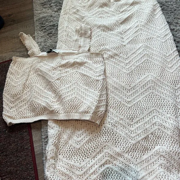 Freshman 1996 2 piece crochet‎ set L Size L - Image 7