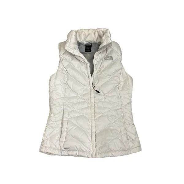 The North Face Jacket Coat 550 White Down Puffer Vest Size Women's XS - Image 5