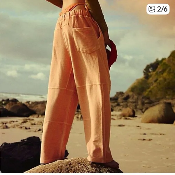 NWOT free people score board barrel pants - Image 3