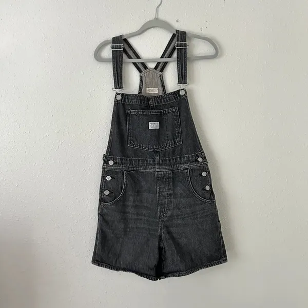 Levi’s X Free People Vintage Black Overalls / Shortalls - Image 6