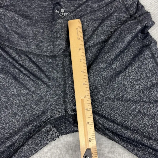 Athleta Leggings Womens L Gray Capri Flecked Nylon Polyester Spandex Yoga - Image 7