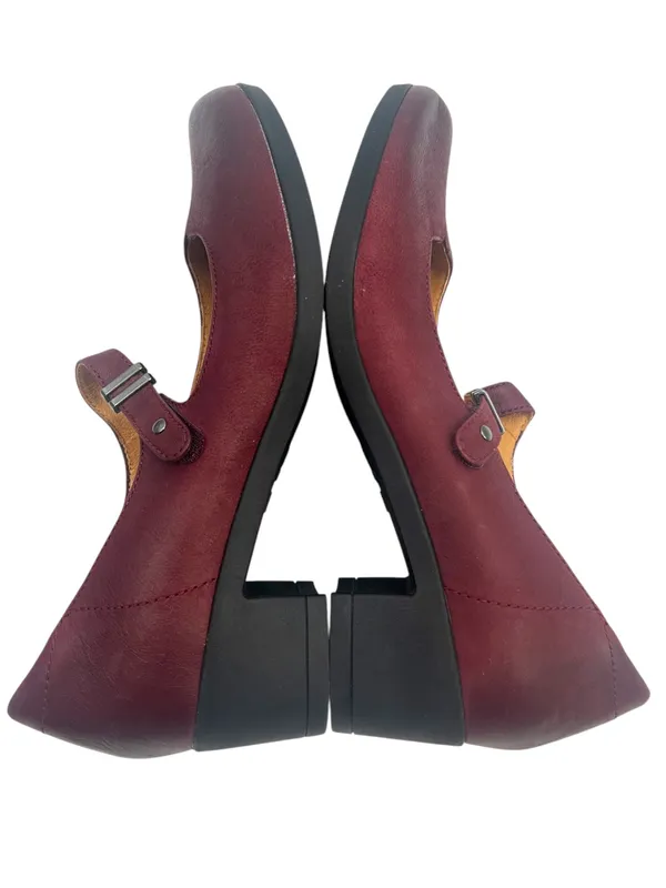 Dansko Callista Burnished Nubuck mary Jane shoes Wine sz 40 - Image 6