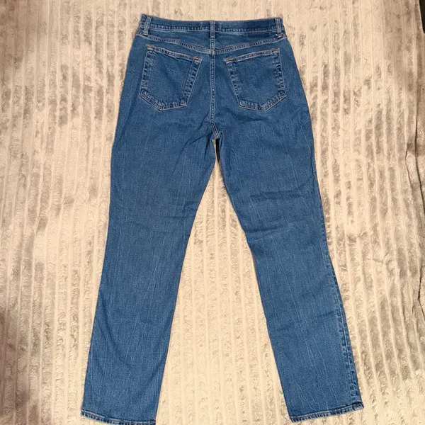 Abercrombie & Fitch 90s Slim Straight Ultra High Rise Jeans Blue Size 32 14 - Image 7