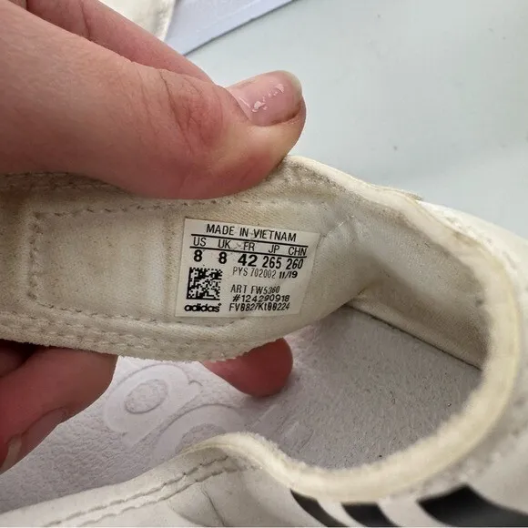 Adidas‎ White Adilette Sandals Size 8 - Image 5