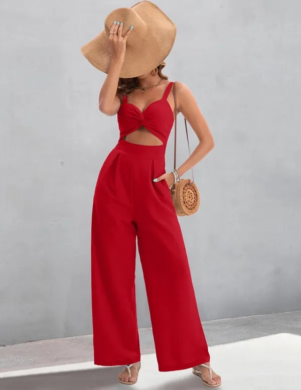 Amazon Jumpsuit Romper Red - Image 3