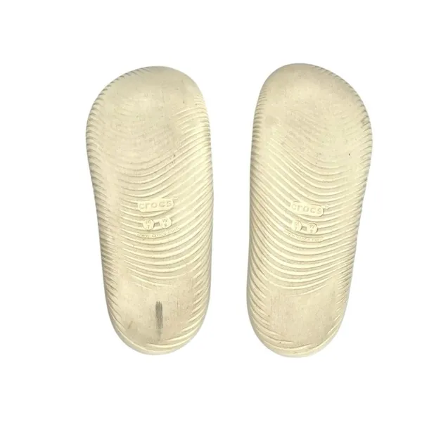 Crocs Mellow Recovery Thick Cushioned Slip-On Slide Sandals In Bone Size 9 - Image 7