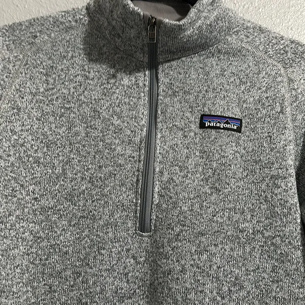 PATAGONIA Women's Better Sweater® 1/4-Zip Fleece Gray Fleece Pullover like new ✨ - Image 4