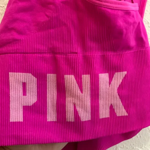 PINK Victoria's Secret Pink Racerback Adjustable Sports Bra Size Small - Image 5