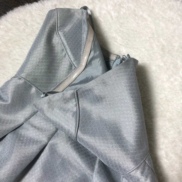 BCBG Max Azria Silver Gray Strapless Dress - Image 7