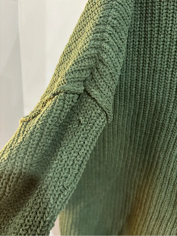 Aerie Chenille Feels Sweater Mock Neck Oversized Medium Cozy Warm Ribbed - Image 6