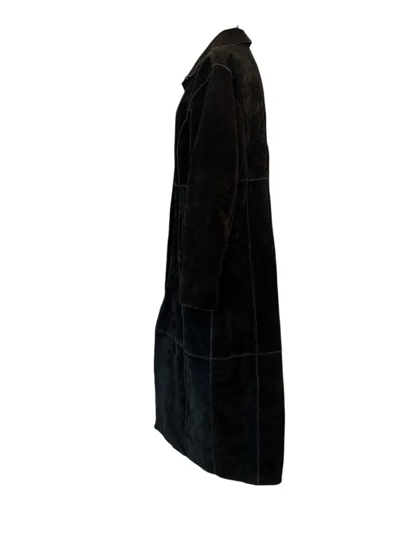 Vintage D’ Carlo y2k vintage suede leather duster coat gothic - Image 15