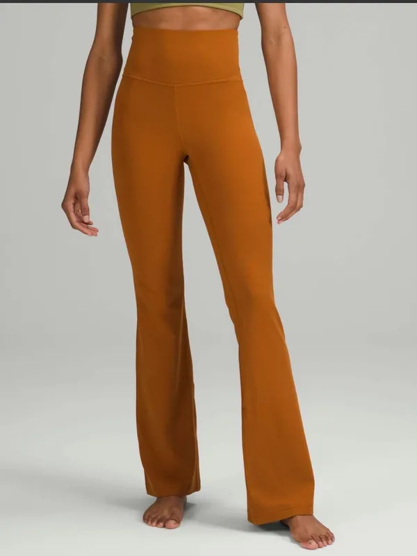 Lululemon Groove Nulu super high rise flare pant W5DKMS butternut brown 10 - Image 3