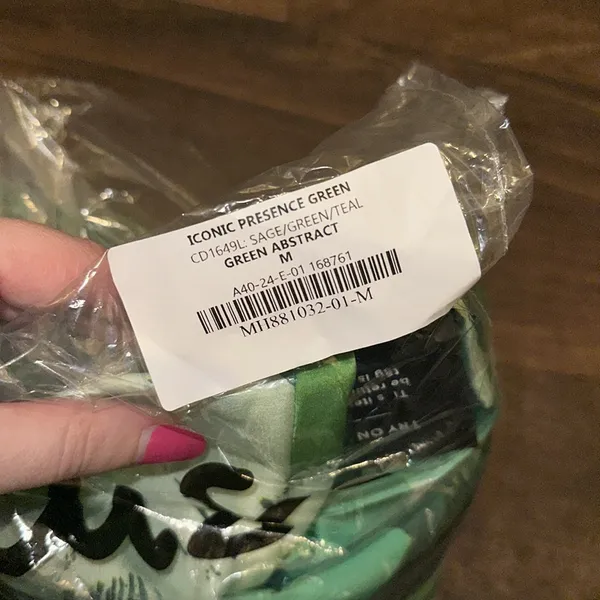 NWT Lulus Iconic Presence Green Abstract Satin One-Shoulder Mini Dress in Size M - Image 6