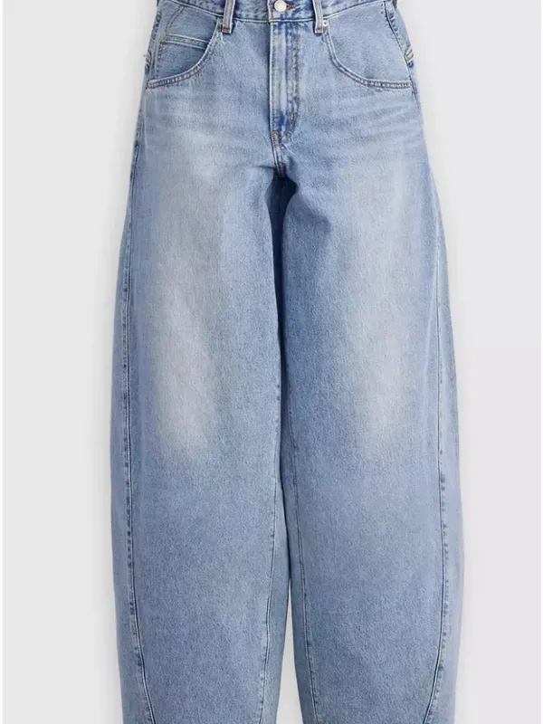 New Levi's Premium 32x30 Super Baggy Barrel Women's Jeans Table Talk Medium Wash - Image 5